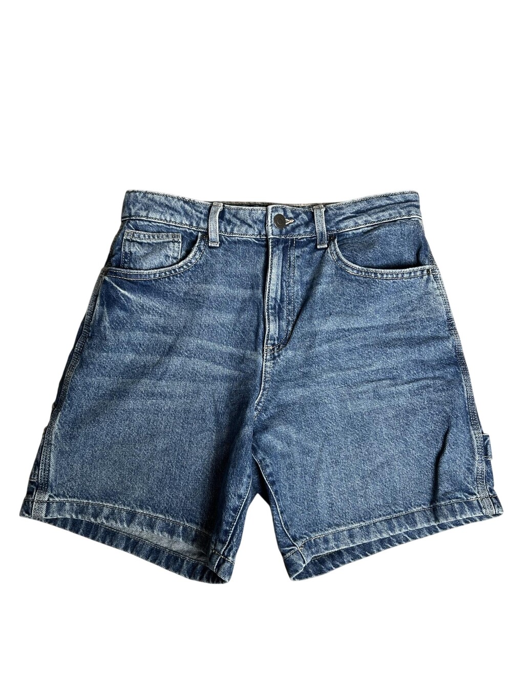 Cotton On Shorts Womens 26 Blue Utility Relaxed Denim 5-Pocket Summer Casual